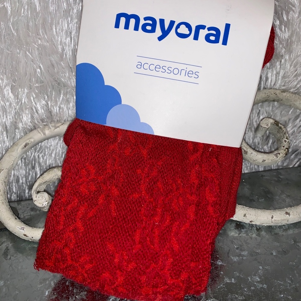 NWT GIRLS LACE MAYORAL TIGHTS